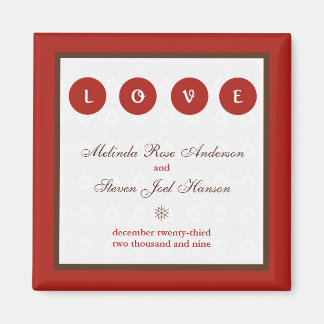 Trouwen Save the Date Magnet