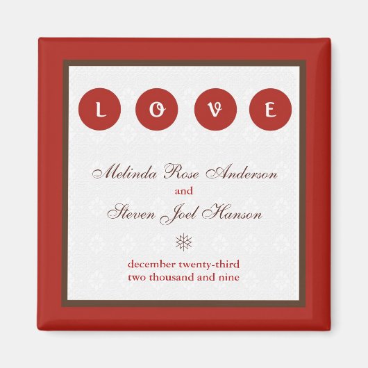 Trouwen Save the Date Magnet (Voorkant)