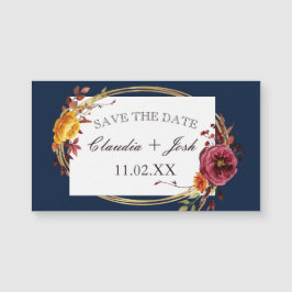 Trouwen Save The Date Magnets voor Navy Wedding