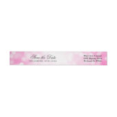 Trouwen Save The Date Roze Glitter Lights (Individueel)
