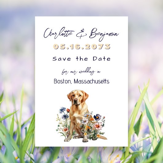 Trouwen Save The Dates Yellow Lab Ontwerp Save The Date