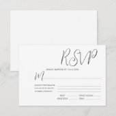Trouwen Sjabloon RSVP (Voorkant / Achterkant)