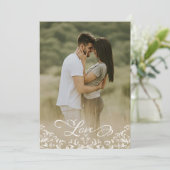 Trouwen Sla de datumfotosjabloon op Save The Date (Staand voorkant)