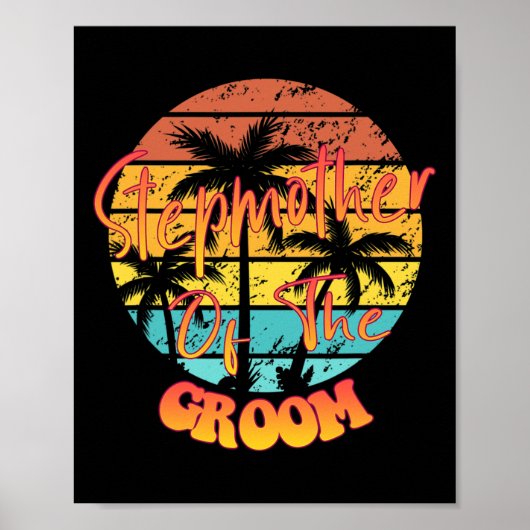 Trouwen - stiefmoeder van de bruidegom Grappige ge Poster (Voorkant)