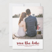 Trouwen Stippen Bewaar de datum foto Save The Date (Voorkant)