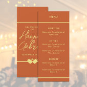 Trouwen Terracotta Gold Flat Menu