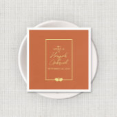 Trouwen Terracotta Goud Servet