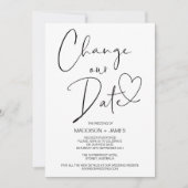 Trouwen uitgesteld bericht, wijzigen van uw trouwd kaart (Voorkant)