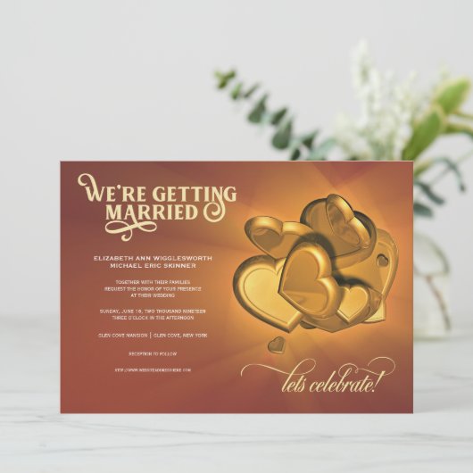 Trouwen Uitnodiging (V3) (Staand voorkant)