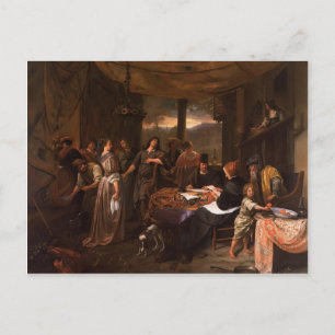 Trouwen van Tobias en Sarah door Jan Steen Briefkaart