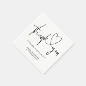 Trouwen Verloving Dank u tafel servet set (Hoek)