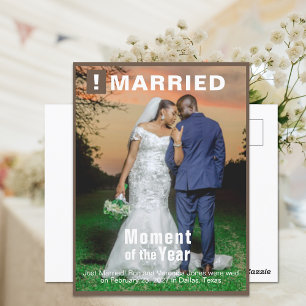 Trouwen Voeg foto toe Fun Magazine Hoesje Briefkaa Briefkaart