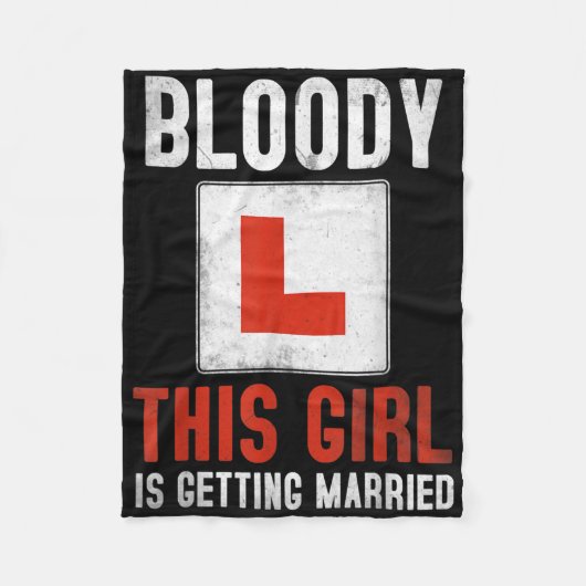 Trouwen voorstel idee voor verloofde &amp; wo fleece deken (Voorkant)