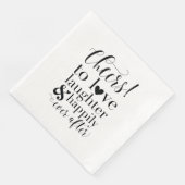 Trouwen & Vrijgezellenfeest servetten - Cheers to (Hoek)