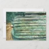 Trouwen Waterverf met een rustieke stijl Kaart (Achterkant)