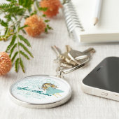 Trouwen, weg met auto Sleutelhangers (Zijkant)