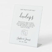 Trouwen Wegwerp Camera Sign Trouwfoto Sign Reclamebord Met Voetstuk (Voorkant)