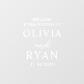 Trouwen Welkom Teken Vinyl Decal, Trouwen Raamsticker (Vel)