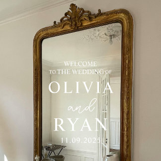 Trouwen Welkom Teken Vinyl Decal, Trouwen Raamsticker