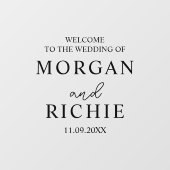 Trouwen Welkom Teken Vinyl Decal, Trouwen Raamsticker (Vel)