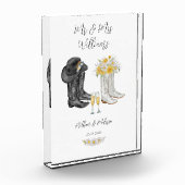 Trouwen Westerne laarzen Fotoblokken (Links)