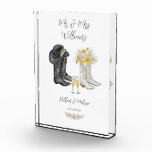 Trouwen Westerne laarzen Fotoblokken (Rechts)