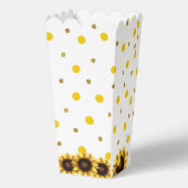 Trouwen Zonnebloem Geel Wit Bedankdoosjes (Achterkant)