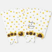 Trouwen Zonnebloem Geel Wit Bedankdoosjes (Ongevouwen)
