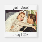 Trouwende bruid en bruidegom magneet (Voorkant)