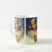 Trouwende bruid met Bijbel, Religieuze Huwelijk Koffiemok (Voorkant links)