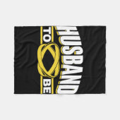 Trouwende Bruid Team Feest Bruidegom Ongehuwd Fleece Deken (Voorkant (Horizontaal))