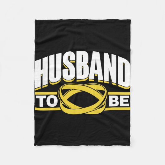 Trouwende Bruid Team Feest Bruidegom Ongehuwd Fleece Deken (Voorkant)