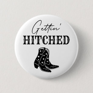 Trouwende Bruid Westerse Bachelorette Feest Ronde Button 5,7 Cm