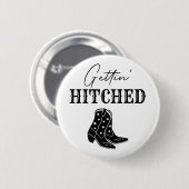 Trouwende Bruid Westerse Bachelorette Feest Ronde Button 5,7 Cm (Voorkant /achterkant)