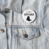 Trouwende Bruid Westerse Bachelorette Feest Ronde Button 5,7 Cm (In situ)