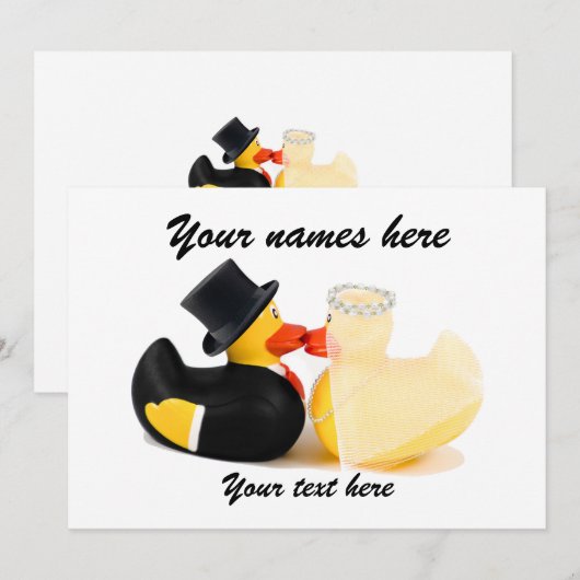 Trouwende eenden 2 (Voorkant / Achterkant)