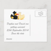 Trouwende eenden 2... Briefkaart (Achterkant)