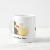 Trouwende eenden 2 koffiemok (Voorkant links)