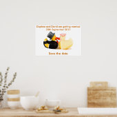 Trouwende eenden ... Poster (Keuken)