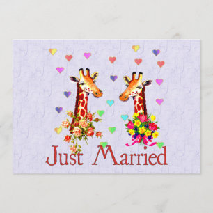 Trouwende Giraffen Kaart