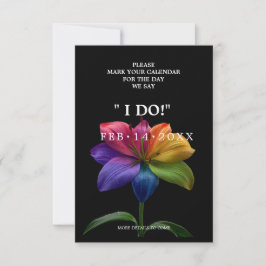 🌈 Trouwende harten in bloei Save The Date