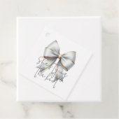 Trouwende knoop Gouden Witte Boog Bruidscadeau Bedankjes Labels (In situ)