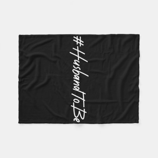 Trouwende Man Aanstaande Echtgenoot Verloofde Echt Fleece Deken (Voorkant (Horizontaal))