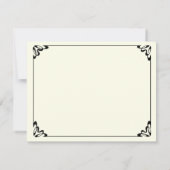 Trouwende pasgetrouwden, gelukkige bruid en bruide aankondiging (Achterkant)