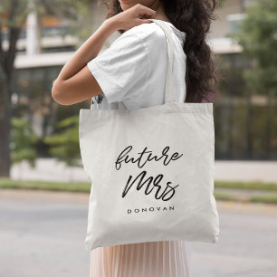 Trouwende toekomstige mevrouw tote bag