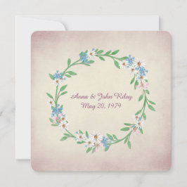 trouwende waterverf met mazen en leugens kaart