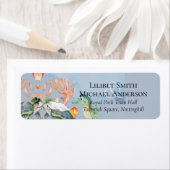 Trouwende Zeeschildpadden met Bruid en Bruidegom Etiket (Insitu)