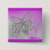 Trouwens, ik hou van je! — OBTWILY-toets Vierkante Button 5,1 Cm (Voorkant)