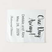 Trouwerij de dag voor de bruiloft bord wandkleed (Voorkant (horizontaal))