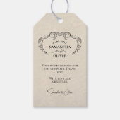Trouwerij Favoriet Minimalistische Tag Cadeaulabel (Voorkant)